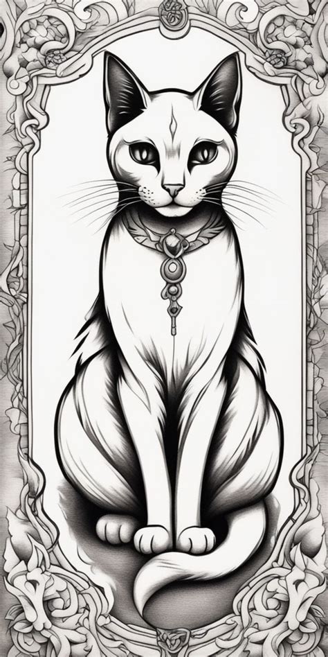 Diseño de Célula en estilo neo-tradicional en blanco y negro