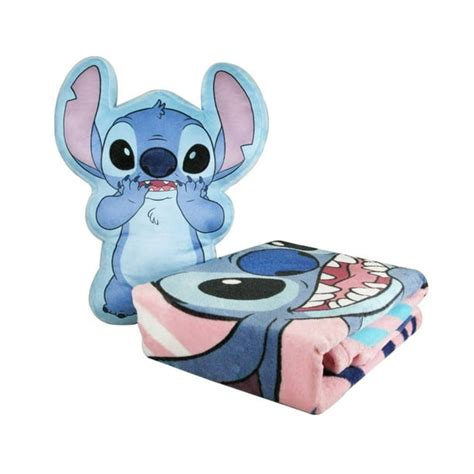 Set de manta y cojín de Stitch