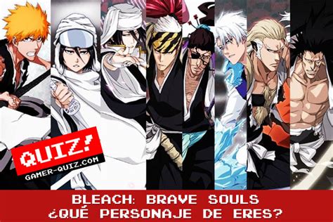 Ilustración de personajes de Bleach Brave Souls con sus habilidades