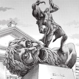 Estatua de Helos en Liberio