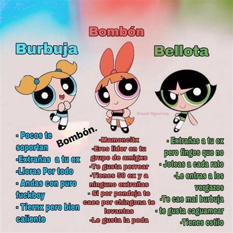 Infografía con las personalidades de las hermanas Orifushi