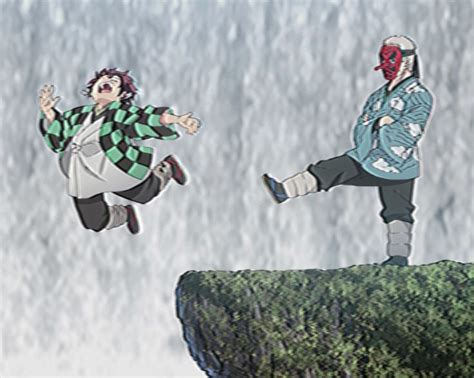 Entrenamiento de Tanjiro con Urokodaki