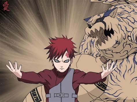 Gaara con Shukaku manifestado