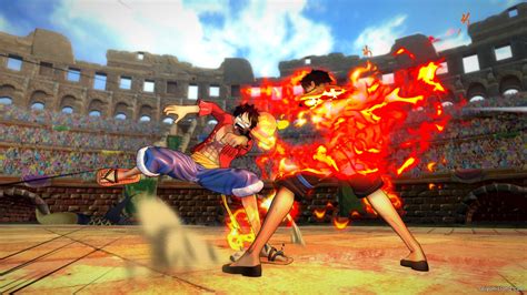 Esquema de combate en equipo en One Piece Burning Blood