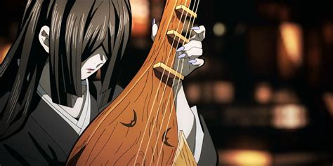 Nakime tocando su biwa