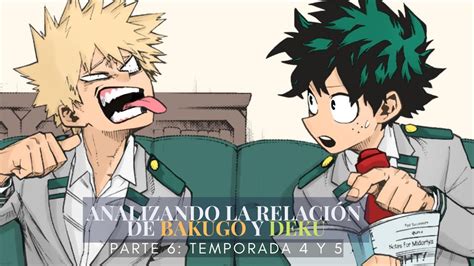 Infografía comparando el desarrollo de Bakugo y Deku