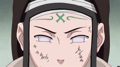 Sello maldito en la frente de Neji Hyuga