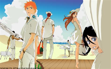 Ichigo, Rukia, Orihime, Chad e Ishida discutiendo el problema