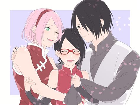 Sakura Uchiha hablando con Sarada