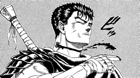 Ilustración de Guts sufriendo por la Marca del Sacrificio