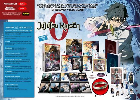 Detalle de las ediciones físicas de Jujutsu Kaisen 0
