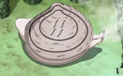 Mizukage invocando a la Almeja Gigante