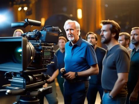 James Cameron dirigiendo en el set de True Lies