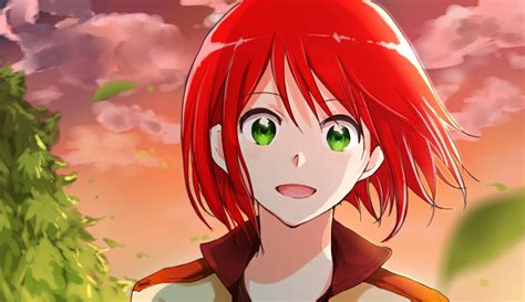 Shirayuki acercándose a Haruki con una sonrisa