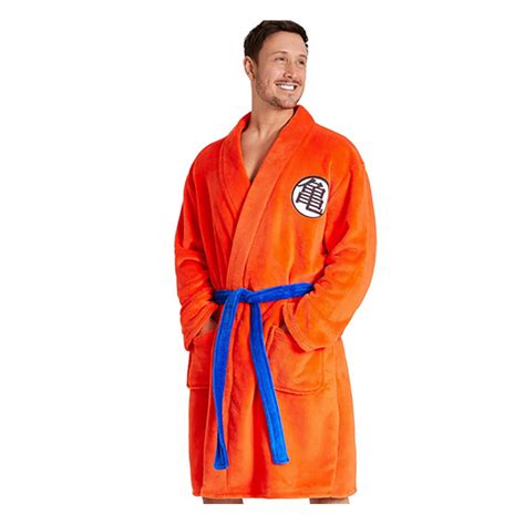 Albornoz Dragon Ball naranja con el logo de la Escuela Tortuga