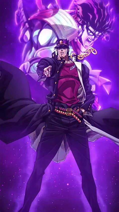 Jotaro Kujo con Star Platinum