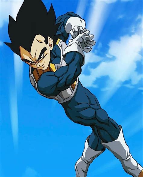 Vegeta lanzando un ataque en GIF