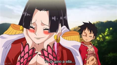 Boa Hancock declarando su amor a Luffy
