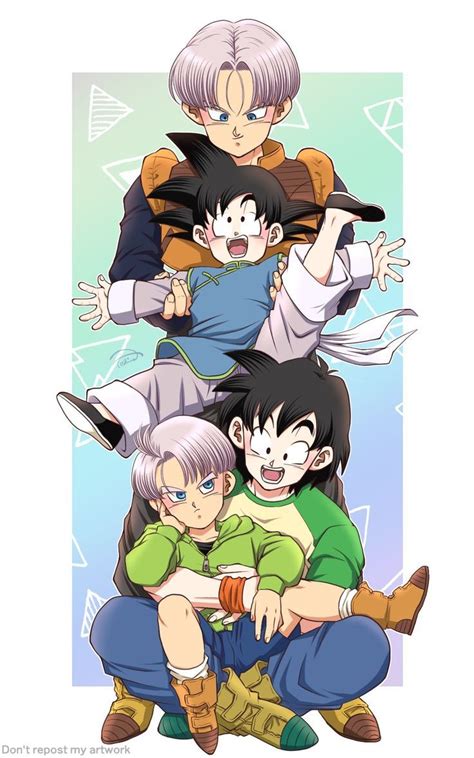 Fanart de Goten y Trunks en estilo anime