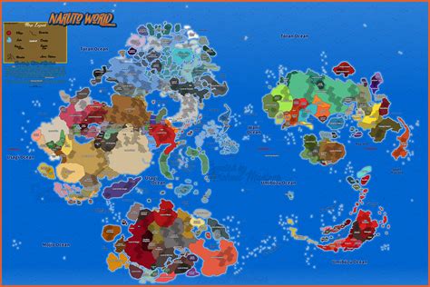 Mapa del mundo de Naruto: Uzumaki Chronicles 2