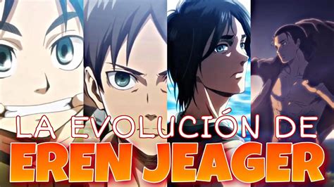 Comparativa visual de la evolución de Eren en Attack on Titan
