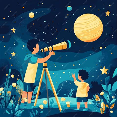 Casca y el niño observando el cielo nocturno