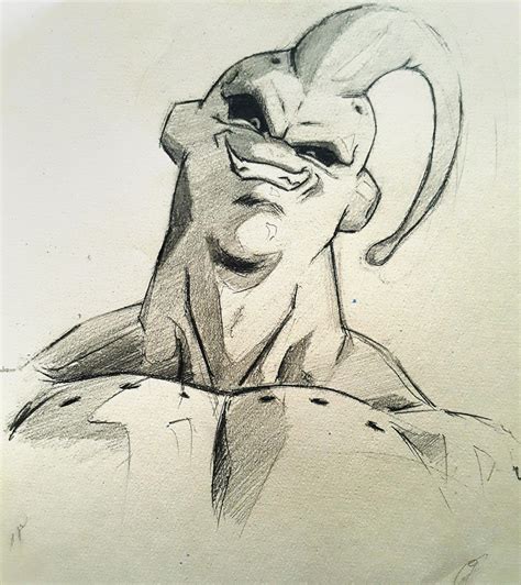 Dibujo de Majin Buu en su forma original