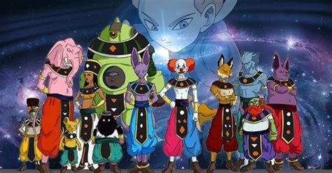 Infografía de los 18 universos originales de Dragon Ball