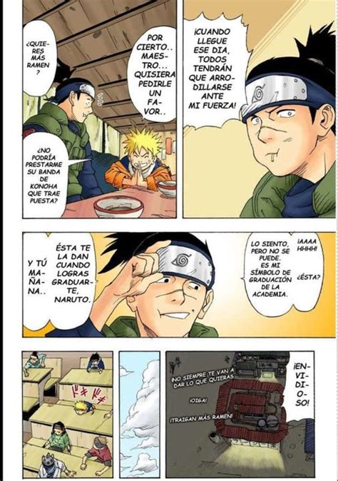 Primeras páginas del manga Naruto