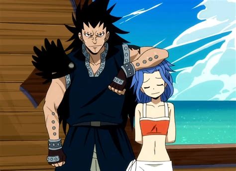 Gajeel Redfox y Levy McGarden esperando un hijo