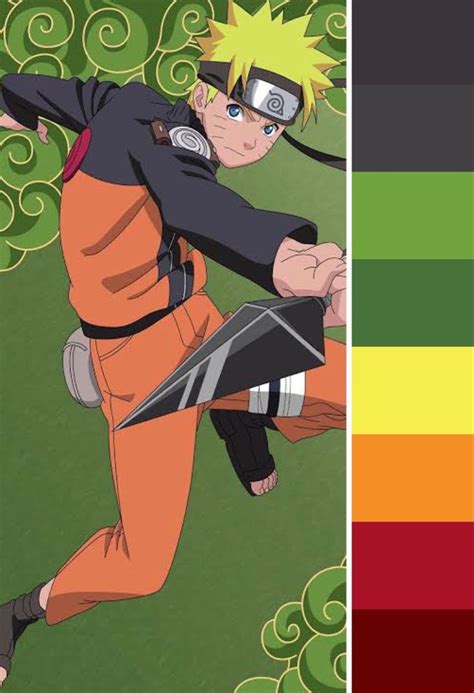 Paleta de colores Naruto