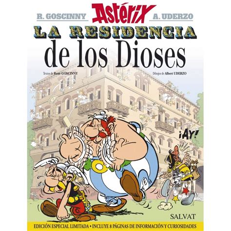 Portada del cómic Astérix: La Residencia de los Dioses