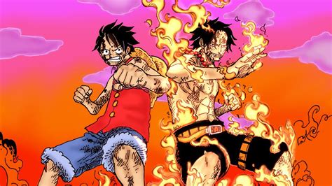 Luffy intentando rescatar a Ace en Marineford