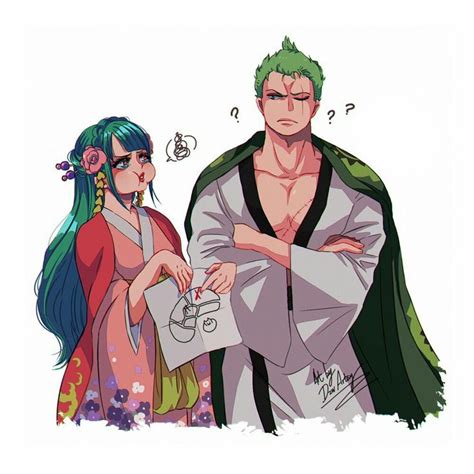 Pareja Zoro y Hiyori