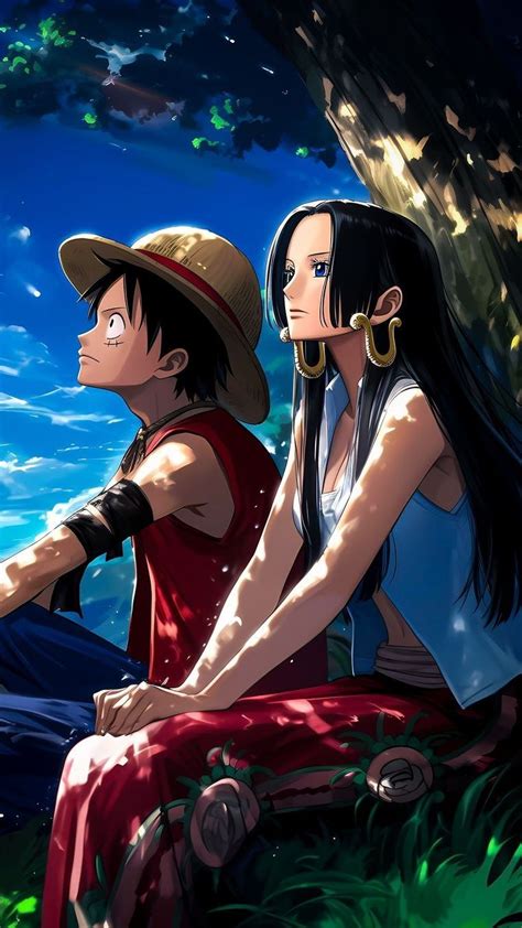 Luffy y Boa Hancock