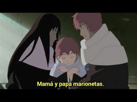 Chiyo invocando las marionetas de sus padres