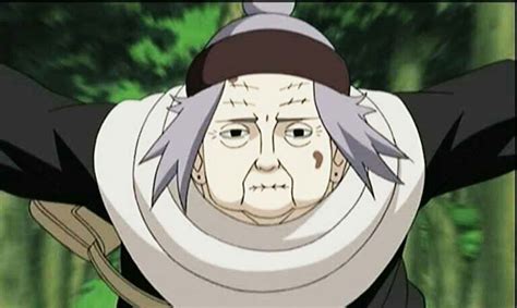 Chiyo realizando el jutsu de resurrección de Gaara