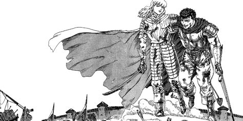Griffith y Guts en la Banda del Halcón