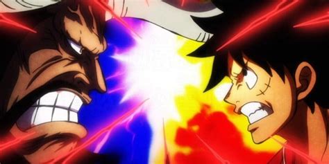 Choque de Haki del Rey entre Luffy y Kaido