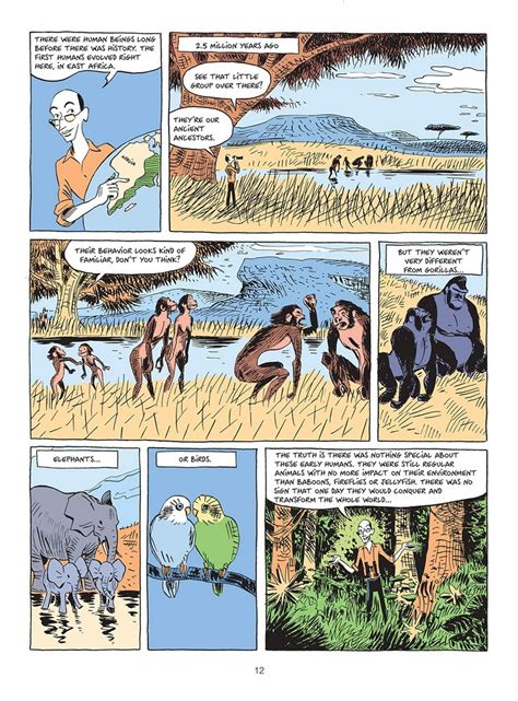Portada del cómic Sapiens: A Graphic History