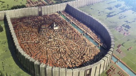 Mapa de las murallas de Shiganshina y sus alrededores