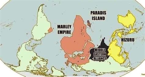 Mapa del mundo de Shingeki no Bahamut