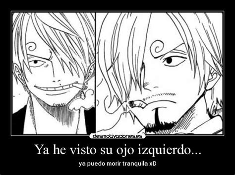 Ilustración de Sanji con su ojo izquierdo visible