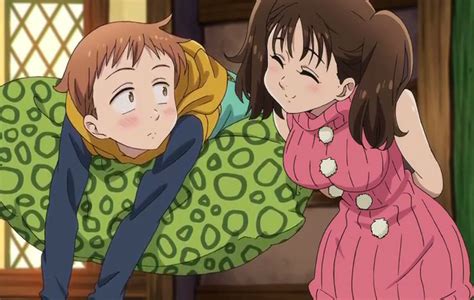 King y Diane besándose en el bosque