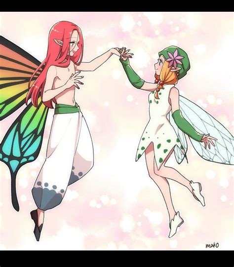 Gloxinia y Gerheade abrazándose