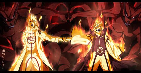 Ilustración del vínculo entre Naruto y Kurama