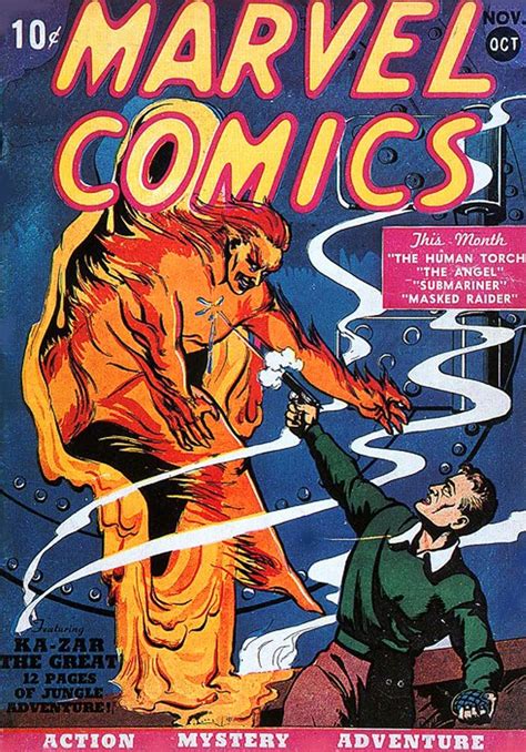 Portada del primer número de Marvel Comics (1939)