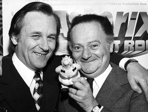 Albert Uderzo y René Goscinny trabajando