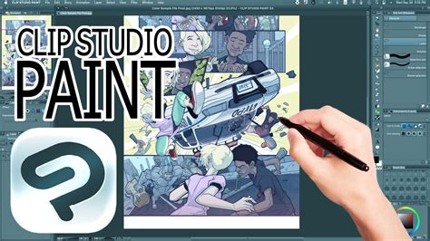 Ejemplo de arte de cómic digital con Clip Studio Paint
