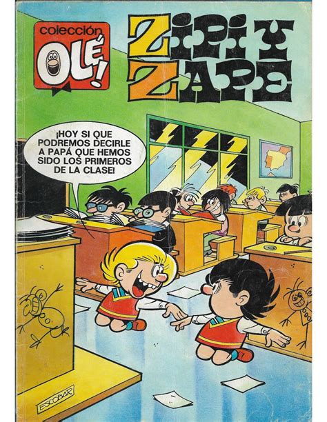 Viñeta clásica de Zipi y Zape realizando travesuras